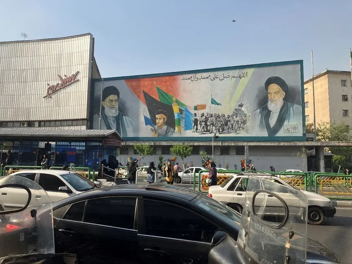 当地时间2024年4月14日，伊朗街景照片。受访者供图