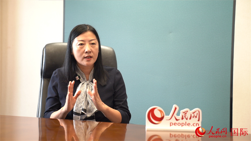 厦门大学马来西亚分校副校长张颖接受专访。人民网记者 刘宁摄