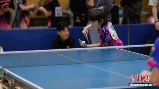 第五届中日国际乒乓球交流赛在东京举行(图1)