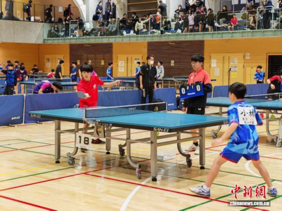 第五届中日国际乒乓球交流赛在东京举行(图2)